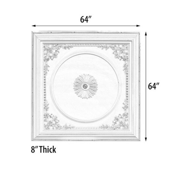 Moldings Elegant Square Dome Ceiling Medallions Engineered Easy Art